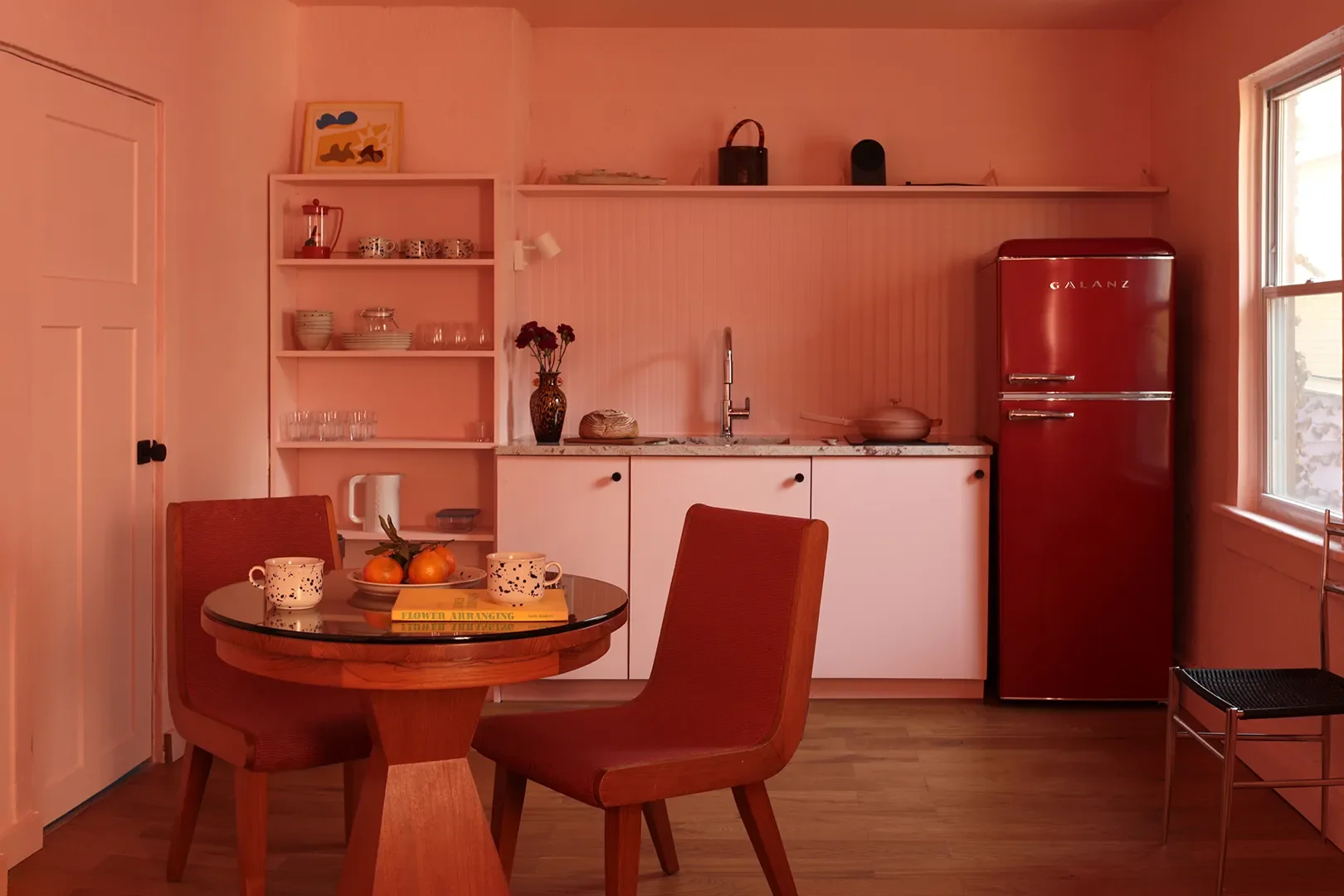 Paint Color:Comical Coral by Sherwin-Williams.