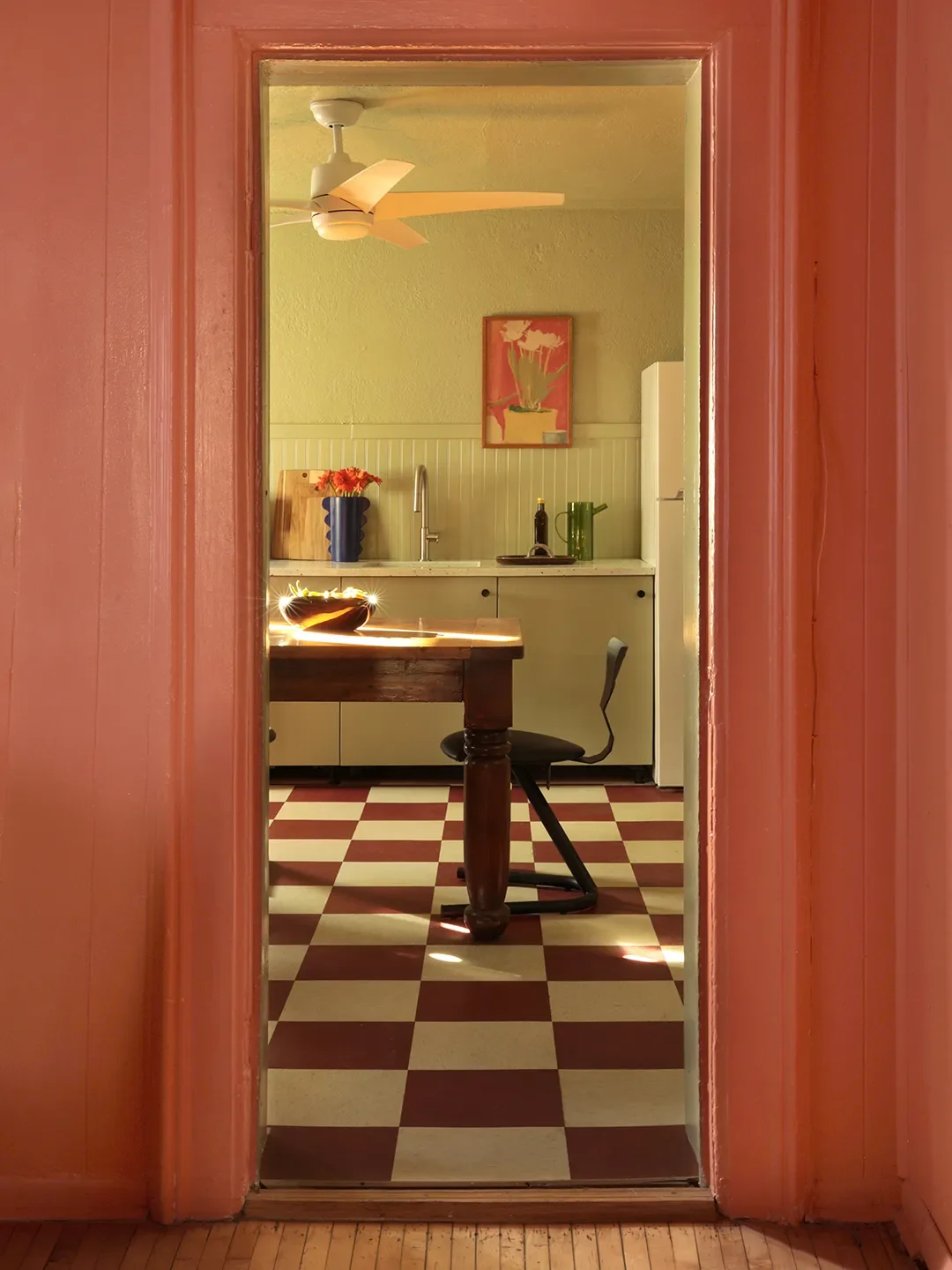 Paint Color:Ravishing Coral by Sherwin-Williams.