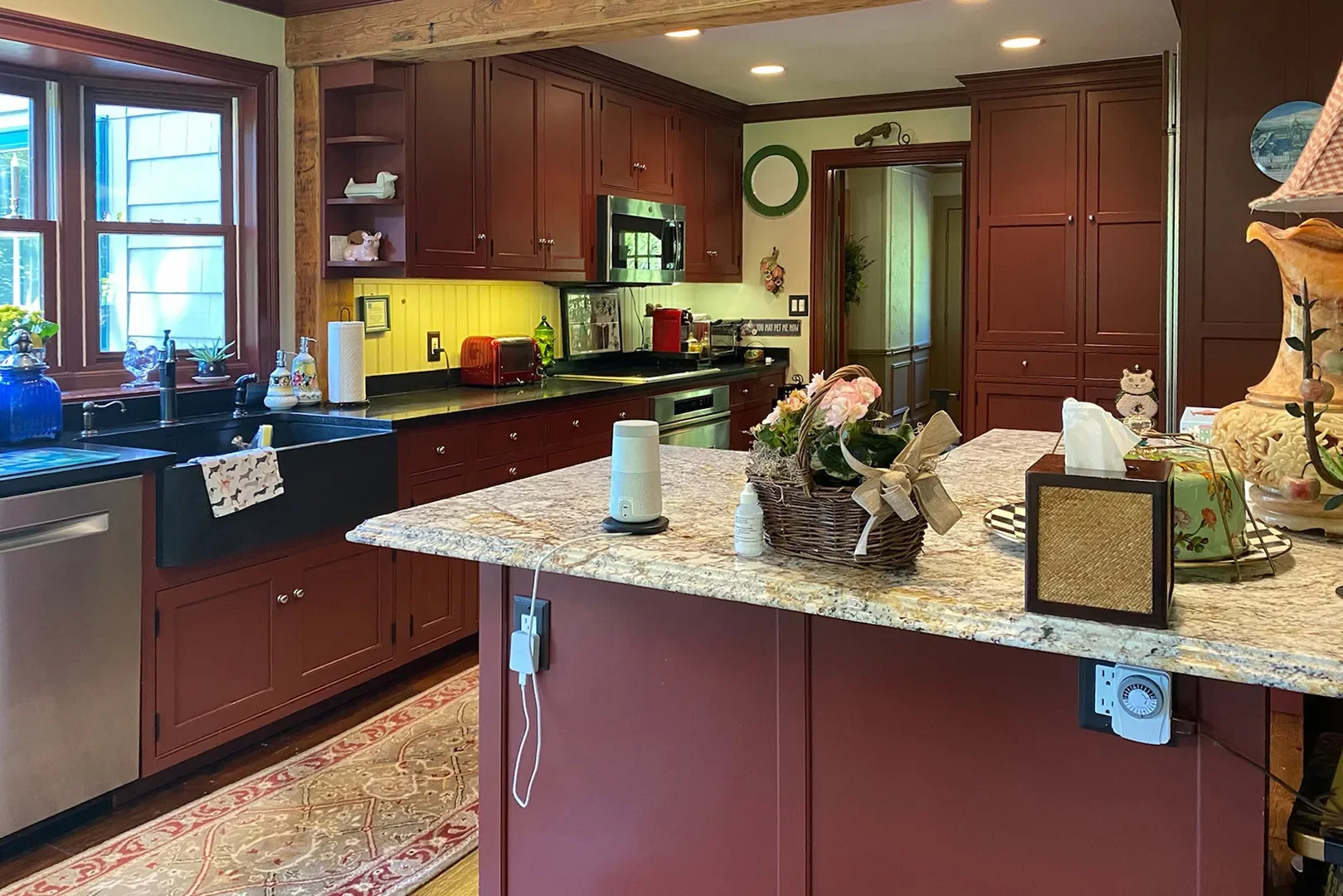 The kitchen, before. Photography by Sydney Jackson.