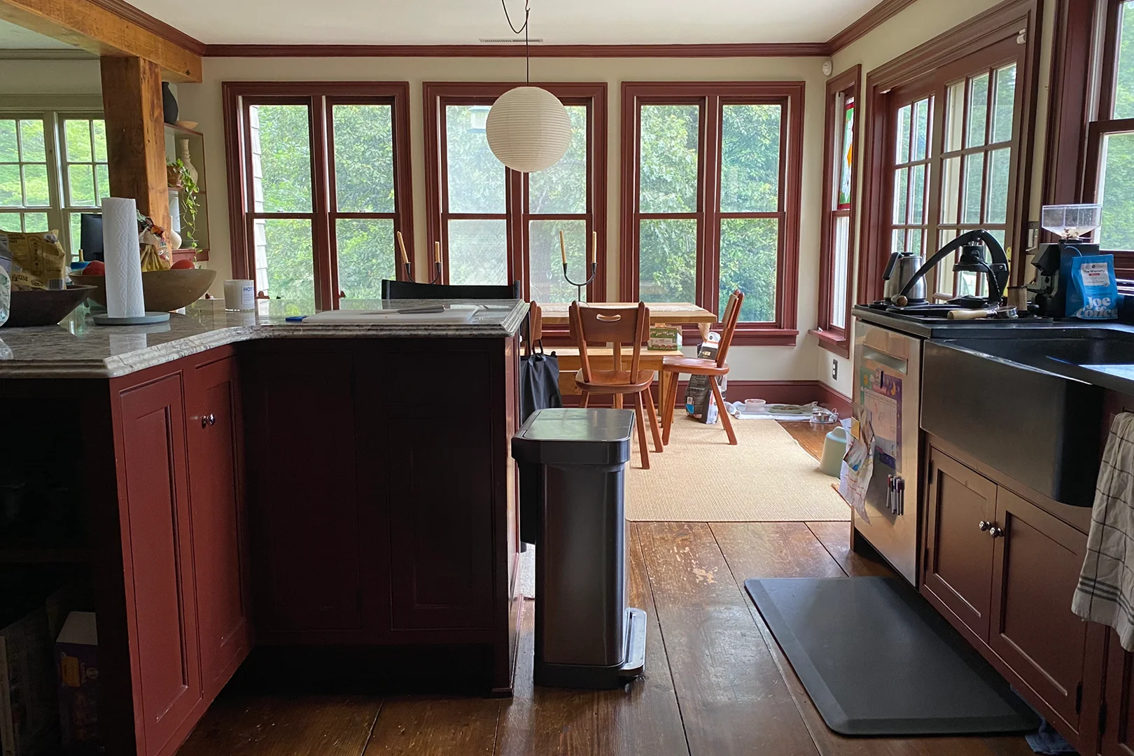 The kitchen, before. Photography by Sydney Jackson.