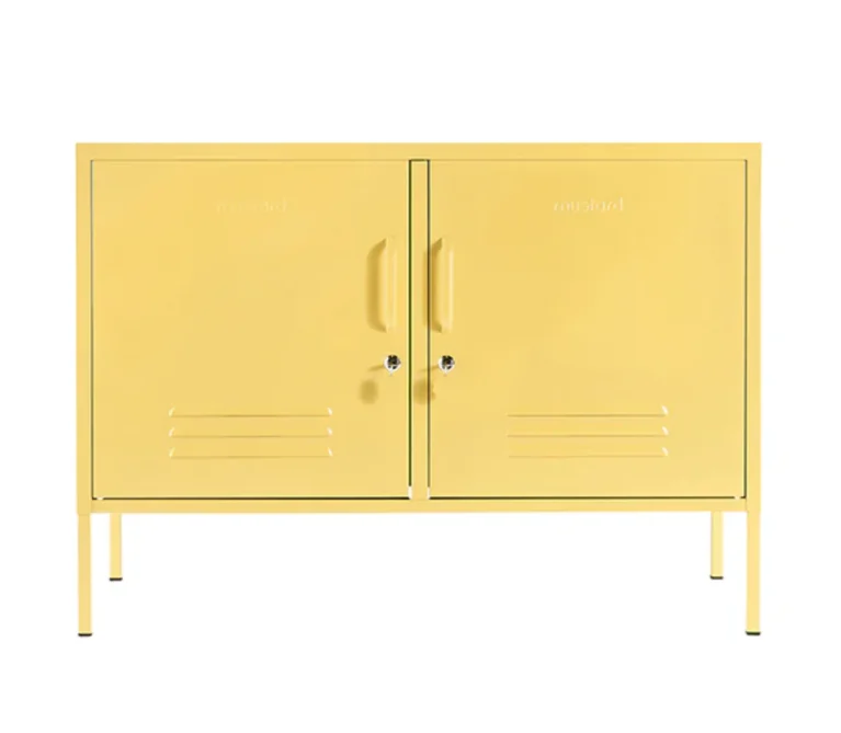 yellow cabinet