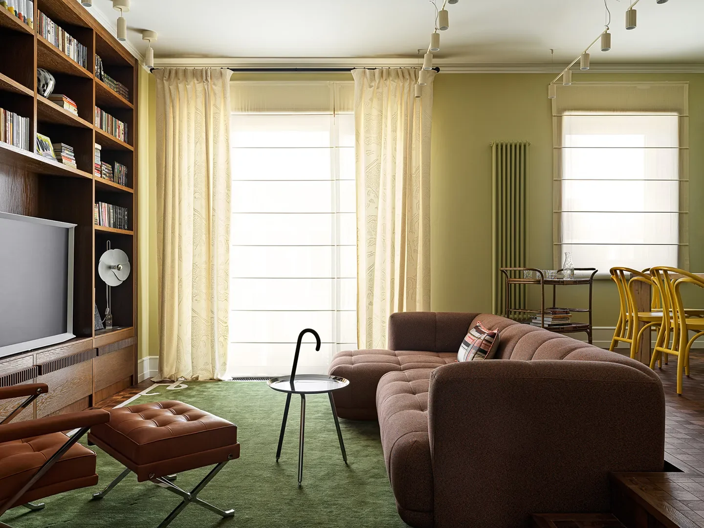 Wall paint, Flugger; Sofa,Hay; Coffee Table,Moooi; Rug,Nordic Knots; Floor, Coswick; Spotlights, Örsjö.