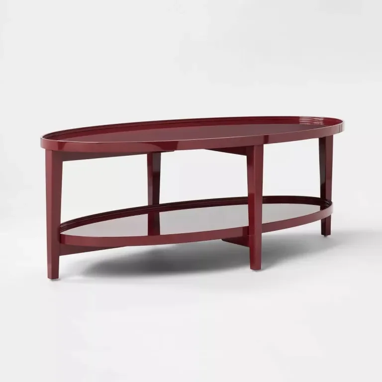 oxblood coffee table