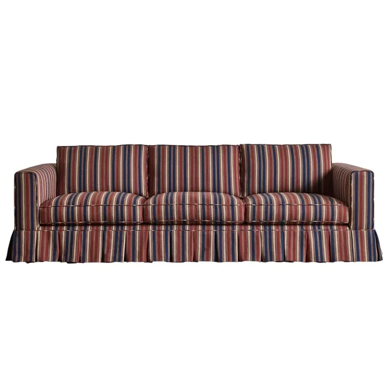 striped sofa