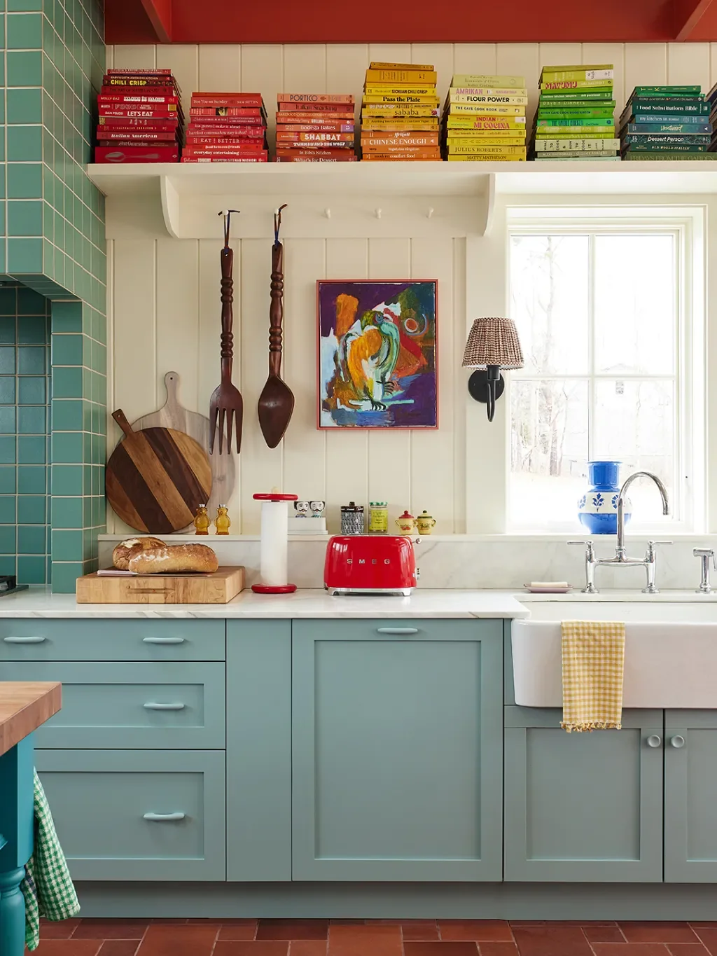 Inside a Colorful Hudson Valley Farmhouse Kitchen: Design Details and Renovation Highlights