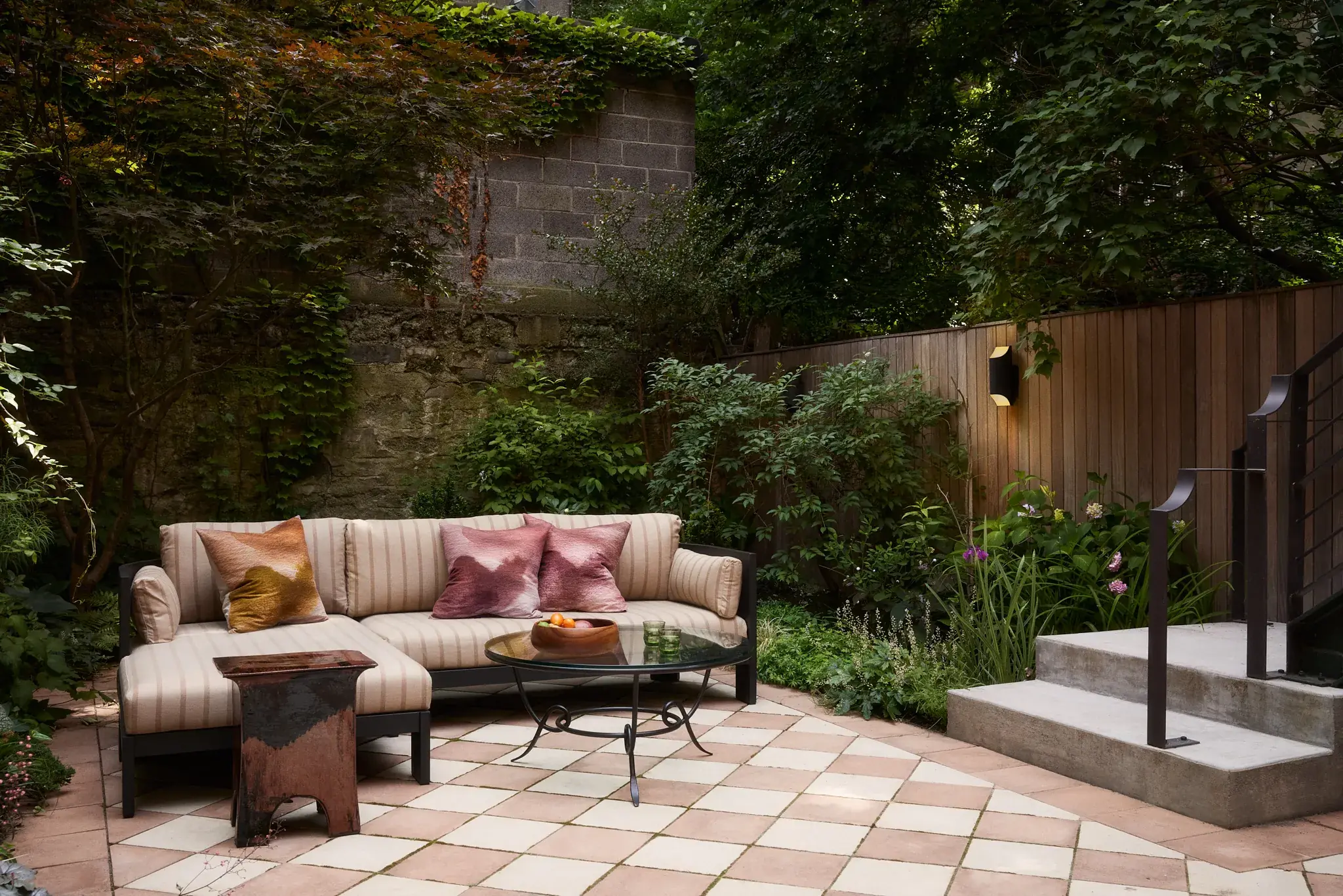 Outdoor sofa,West Elm.