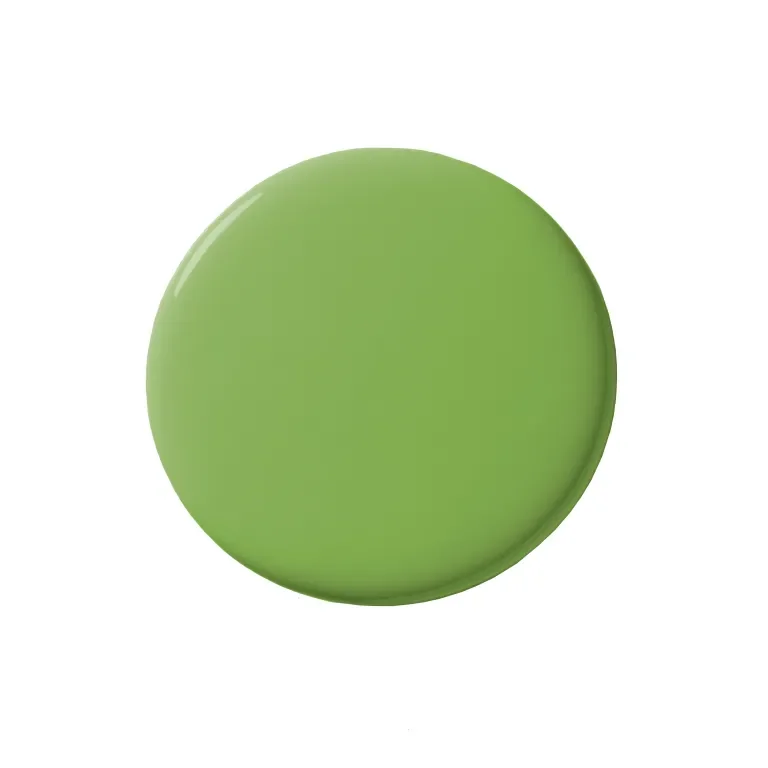 bright green paint blob