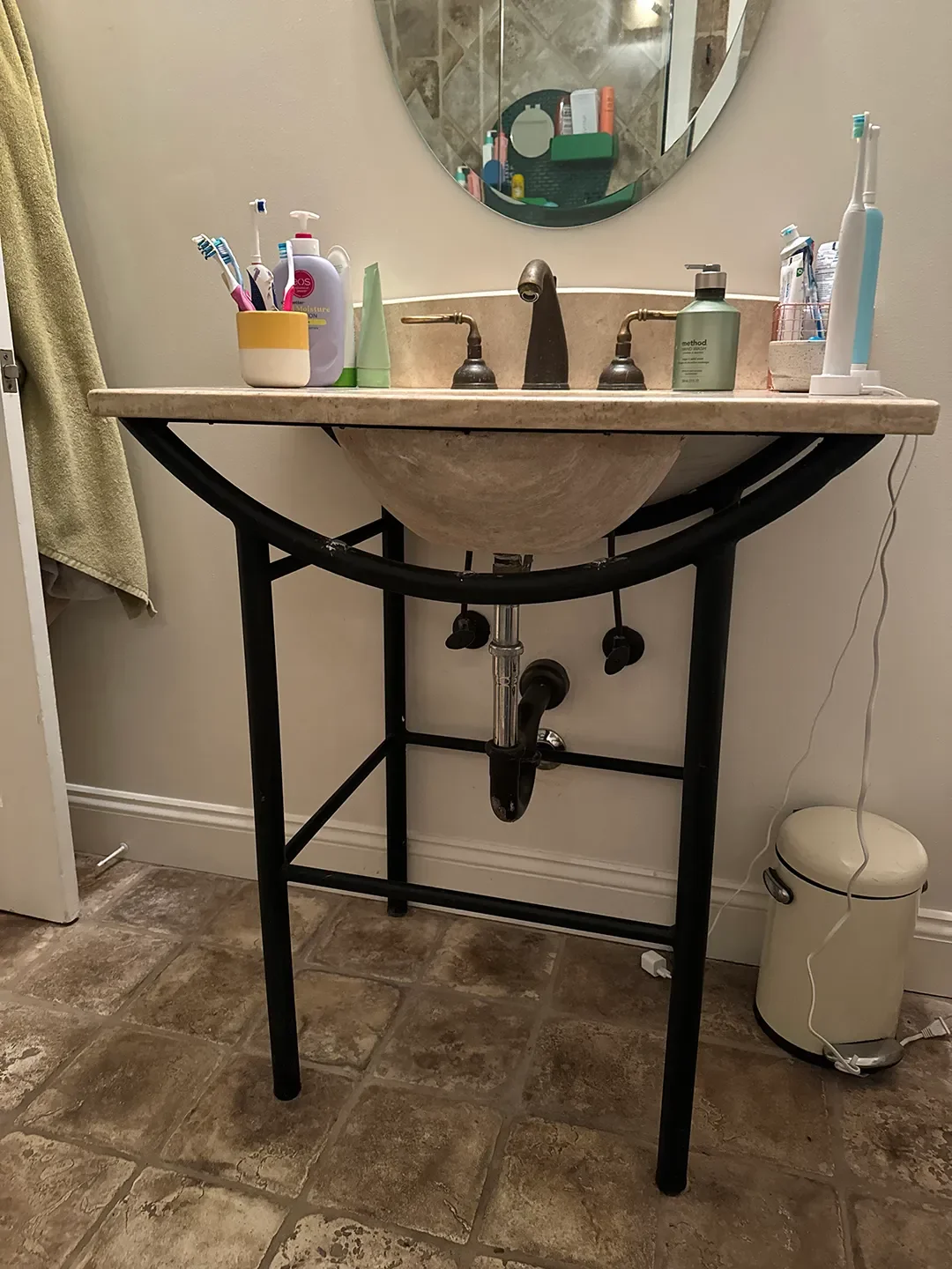 The sink, sans flower details. Courtesy of Quiet Town