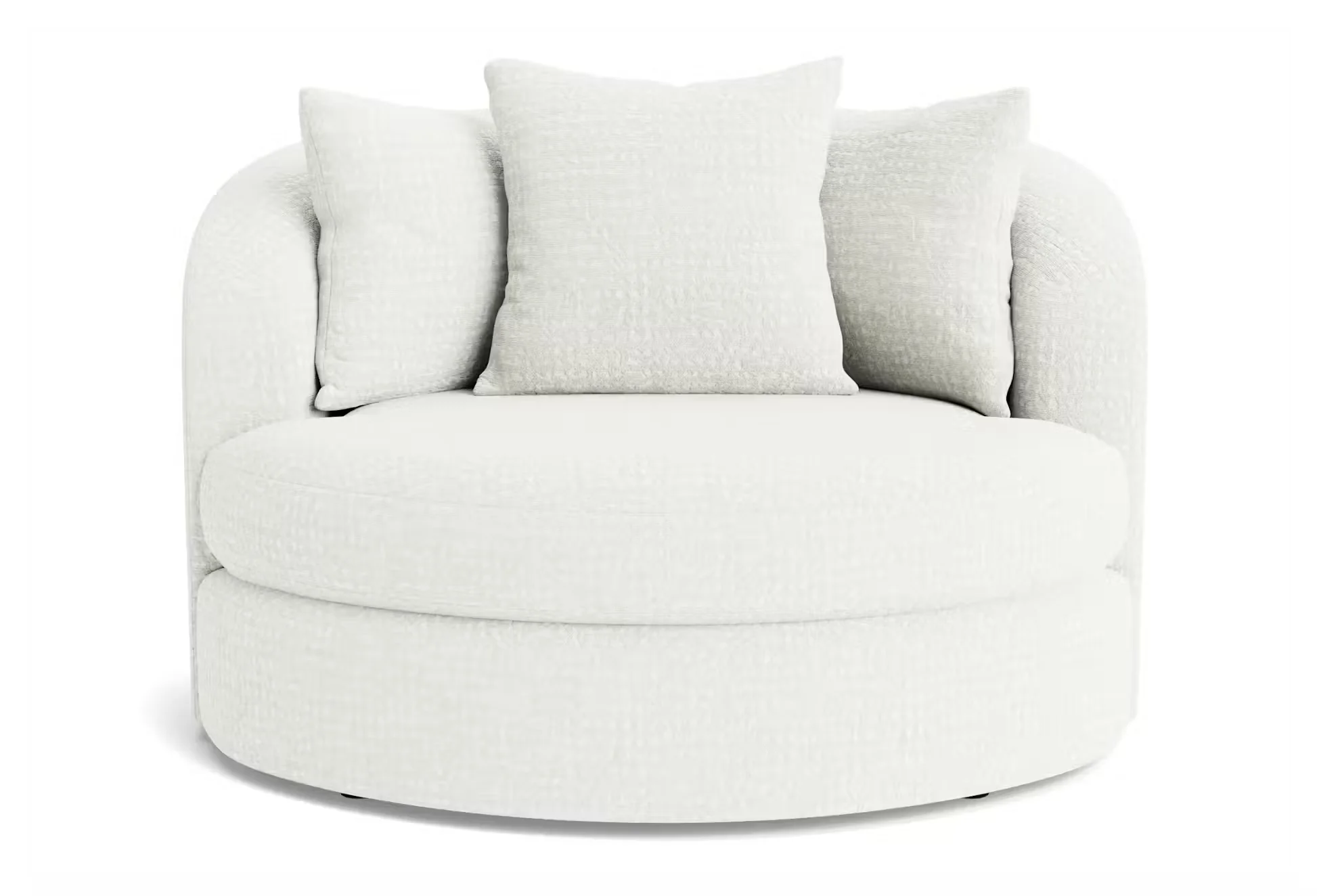white swivel chair